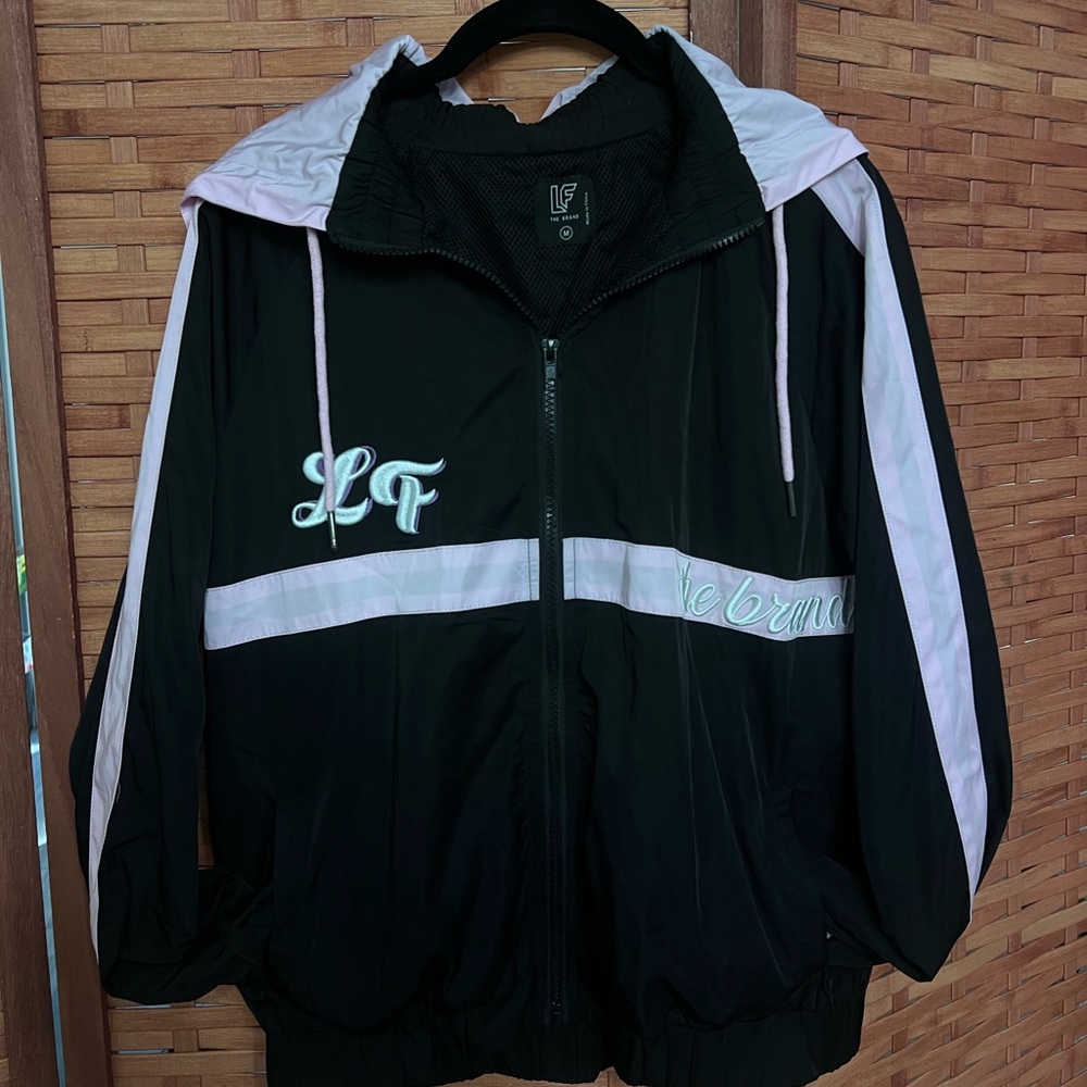 LF black and pink windbreaker